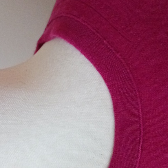 Vince sweater crew neck long sleeve Pullover Cashmere fuschia pink size M - Picture 7 of 11